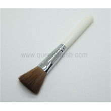 White Handle Face Powder Brush Natural Hair